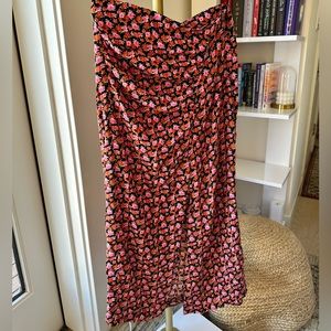 Zara Floral Midi Skirt